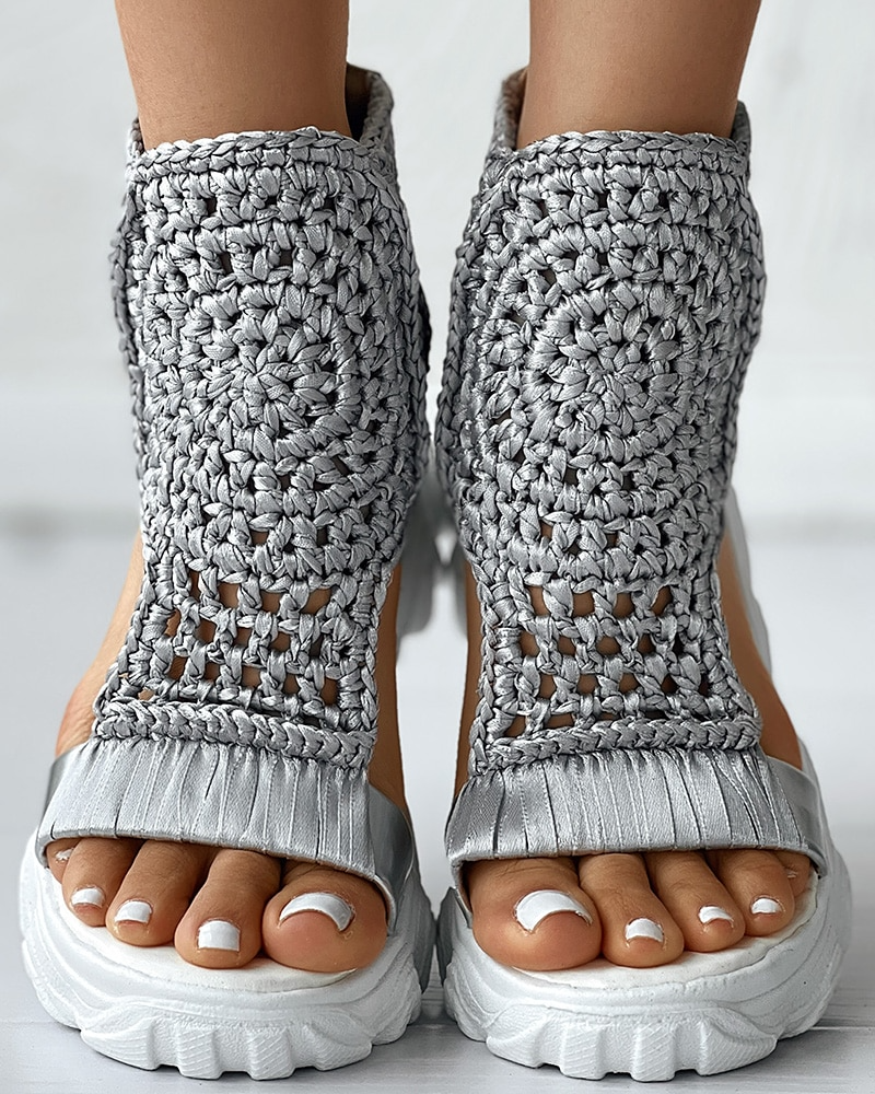 Fevva- Gestrickte elastische Sommersandalen (50% RABATT)